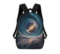 sinyumoney Black Hole Ocean Vortex Mochila Infantil Con Impresión 3D, Mochila Escolar Para Niños, Mochila Informal Divertida Para Niños Y Adolescentes 17inch