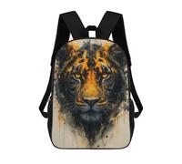 sinyumoney Black Jaguar Painting Mochila Infantil Para Niñas, Mochila Escolar 3D, Mochila Para Niños Pequeños, Mochila Informal De Día, Mochila Escolar De Moda 17inch