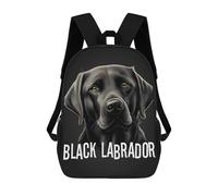 sinyumoney Black Labrador Dog Owner Mochila Escolar, Mochila De Negocios, Mochila Impermeable Para Libros Para Hombres, Mujeres Y Adolescentes 17inch
