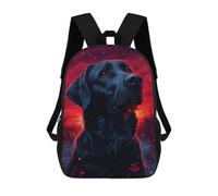 sinyumoney Black Labrador Red Sunset Mochilas Escolares Resistentes Al Agua, Mochila Escolar De Negocios Para Campus, Actividades Al Aire Libre, Viajes Y Deportes 17inch