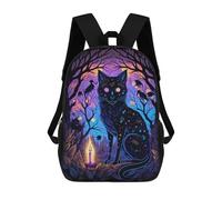 sinyumoney Black Light Cat 24 Mochila De Peluche Con Dibujos Animados, Mochila 3D Para Niños, Bolsa Escolar, Idea De Regalo De Cumpleaños Para Niños Y Niñas 17inch