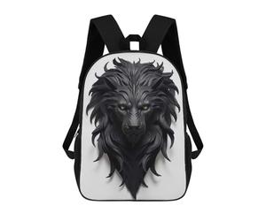 sinyumoney Black Lion Head Sculpture Mochila Grande Para Portátil Resistente Al Agua Para La Escuela - Perfecta Para Viajes, Trabajo Y Uso Diario 17inch