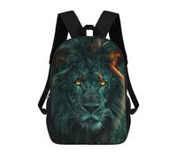 sinyumoney Black Lion King Majestic Wildlife Photography Mochila Escolar/para Ordenador Portátil Para Colegio/trabajo/viajes Para Camping, Aventuras Al Aire Libre Y Viajes Diarios 17inch