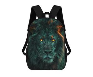 sinyumoney Black Lion King Majestic Wildlife Photography Mochila Escolar/para Ordenador Portátil Para Colegio/trabajo/viajes Para Camping, Aventuras Al Aire Libre Y Viajes Diarios 17inch