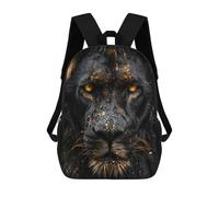 sinyumoney Black Lion King Photo Mochila Escolar Mochila De Día Mochila De Negocios Mochila Impermeable Para Libros Para Niños/Niñas/Adolescentes 17inch