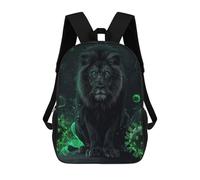 sinyumoney Black Lion The Ultimate Protector Mochila Escolar, Bolso Resistente Para Portátil, Ideal Para Acampar, Aventuras Al Aire Libre Y Viajes Diarios 17inch