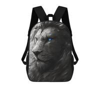 sinyumoney Black Lion with Blue Eyes Mochilas Escolares, De Viaje Y Universitarias Para Hombres, Mujeres Y Adolescentes 17inch