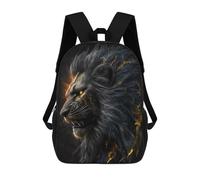 sinyumoney Black Lion with Golden Eyes Mochila Grande Para Portátil Resistente Al Agua Para La Escuela - Perfecta Para Viajes, Trabajo Y Uso Diario 17inch