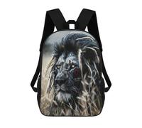 sinyumoney Black Lion with Red Eye Mochila Grande Para Portátil Resistente Al Agua Para La Escuela - Perfecta Para Viajes, Trabajo Y Uso Diario 17inch