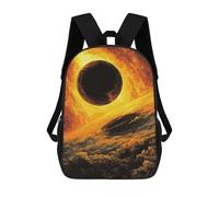 sinyumoney Black Meteor Mochilas Impresas En 3D 17inch Mochila Escolar Infantil Para Exteriores, Mochila Informal De Día, Bolsas De Viaje Informales Para Estudiantes De Secundaria