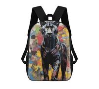 sinyumoney Black Panther Banksy Style Mochila Infantil Para Niñas, Mochila Escolar 3D, Mochila Para Niños Pequeños, Mochila Informal De Día, Mochila Escolar De Moda 17inch