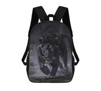 sinyumoney Black Panther Lion Water Mochilas Para Niños 17inch Mochila Escolar Mochila Escolar Impresa En 3D Para Niños De Primaria Y Secundaria
