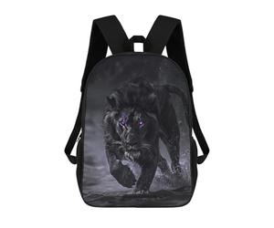 sinyumoney Black Panther Lion Water Mochilas Para Niños 17inch Mochila Escolar Mochila Escolar Impresa En 3D Para Niños De Primaria Y Secundaria