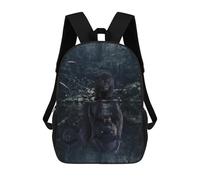 sinyumoney Black Panther Mindset Mochila Ligera Informal Para El Día A Día, Mochila Escolar Para Adolescentes, Chicas, Chicos, Mujeres Y Hombres 17inch