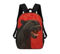 sinyumoney Black Panther Roaring Art Print Mochilas Para Niños 17inch Mochila Escolar Mochila Escolar Impresa En 3D Para Niños De Primaria Y Secundaria