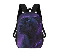 sinyumoney Black Panther with Blue Eyes Mochilas Escolares Para La Escuela Secundaria, Preparatoria, Universidad Y Viajes Para Hombres, Mujeres Y Adolescentes 17inch