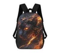 sinyumoney Black Panther with Fiery Eyes Mochilas Escolares Para La Escuela Secundaria, Preparatoria, Universidad Y Viajes Para Hombres, Mujeres Y Adolescentes 17inch