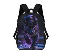 sinyumoney Black Panther with Glowing Eyes Mochilas Escolares Mochila Escolar Ligera Mochila De Día Mochila Para Libros Para La Universidad Para Hombres/mujeres 17inch