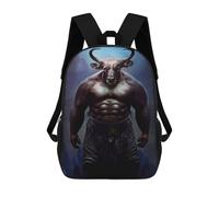 Sinyumoney Black Phoenix Mochila Escolar Para Niños Impreso En 3D, Ideal Para Viajes Y Lecturas, Para Niños Y Estudiantes De Primaria, Cow Fantasy, 17"
