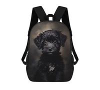 sinyumoney Black Poodle Puppy Mochila De Viaje Resistente Al Agua, Mochila Para Computadora Portátil Para Campus, Viajes Al Aire Libre Y Deportes 17inch
