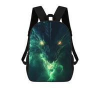 sinyumoney Black Shadow Dragons Power Mochila Escolar Grande Resistente Al Agua Para Portátil Para Niñas, Niños Y Adolescentes 17inch