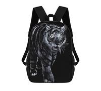 sinyumoney Black Tiger Cat Mochila Escolar Infantil Impresa En 3D Para Niños, Mochilas De Viaje, Bolsas Para Libros Para Niños Estudiantes De Primaria 17inch