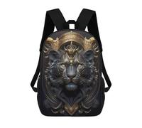 sinyumoney Black Tiger King Art Deco Mochila Escolar Infantil De 17 Pulgadas Con Estampado 3D De Películas De Anime Para Niños, Mochila De Viaje, Mochila Escolar Infantil