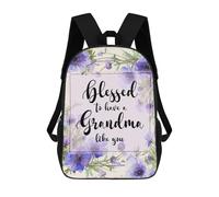 sinyumoney Blessed to Have A Grandma Like You Mochila Escolar De Moda, Mochila Para Material Escolar, Mochila Impermeable Informal Para Acampar, Aventuras Al Aire Libre Y Viajes Diarios 17inch