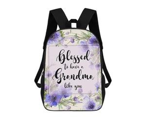 sinyumoney Blessed to Have A Grandma Like You Mochila Escolar De Moda, Mochila Para Material Escolar, Mochila Impermeable Informal Para Acampar, Aventuras Al Aire Libre Y Viajes Diarios 17inch