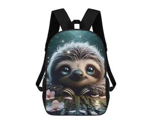 sinyumoney Blissful Smiling Sloth Mochila Escolar, Mochila Para Portátil, Mochila Para Adolescentes, Niñas, Niños, Mujeres Y Hombres 17inch