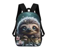 sinyumoney Blissful Smiling Sloth Mochila Infantil, Mochila Escolar Para Niños Y Adolescentes, Mochila De Viaje, Mochila Escolar, Mochila Para Libros 17inch