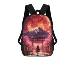 sinyumoney Bloodmoon Girl in Japan Mochilas Escolares Para La Escuela, Secundaria, Preparatoria Y Universidad. Mochilas De Viaje Para La Escuela/trabajo/viajes. 17inch
