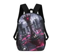 sinyumoney Bloodstained Chessboard Mochila Escolar Impresa En 3D Para Niños Y Niñas, Mochila Escolar, Mochila De Viaje Para Niños 17inch