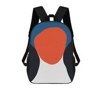 sinyumoney Blue And Red II Mochila Infantil Con Impresión 3D, Mochila Escolar Para Niños, Mochila Informal Divertida Para Niños Y Adolescentes 17inch