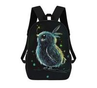 sinyumoney Blue Bird in The Night Mochilas Escolares, Mochilas Para Portátil, Mochilas Para Camping, Aventuras Al Aire Libre Y Viajes Diarios 17inch