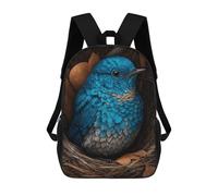 sinyumoney Blue Bird Nesting Mochila Escolar Resistente Al Agua Para Ordenador Portátil Para La Escuela/trabajo/viajes 17inch
