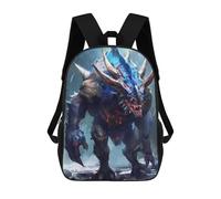 sinyumoney Blue Dragon Beast Artwork Mochila Infantil Para Niñas Y Niños, Mochila De Día, Escuela Primaria, Perfecta Para La Vuelta Al Cole O Educación Física, Regalos Y Viajes 17inch