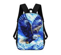 sinyumoney Blue Eagle Soaring Mochila Escolar Infantil Estampada Para Adultos Y Niños, Mochila De Viaje Para El Día A Día 17inch