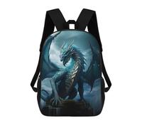 sinyumoney Blue Elder Dragon of Water Mochila Escolar, Mochila De Viaje, Mochila Universitaria, Mochilas Para El Campus, Viajes Al Aire Libre, Deportes 17inch