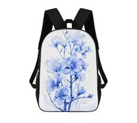 sinyumoney Blue Flower Cherry Blossom Mochila Escolar Resistente Al Agua, Mochila De Viaje, Bolsa Para Computadora Para La Escuela/trabajo/viajes 17inch