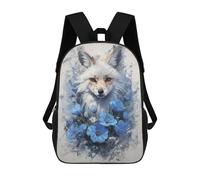 sinyumoney Blue Fox Mochilas Impresas En 3D 17inch Mochila Escolar Infantil Para Exteriores, Mochila Informal De Día, Bolsas De Viaje Informales Para Estudiantes De Secundaria