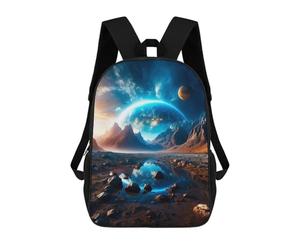 sinyumoney Blue Glow Mochila Ligera Para Aeropuerto, Estudiantes Universitarios, Niñas, Niños Y Adolescentes 17inch