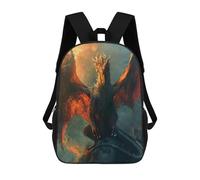 Sinyumoney Blue Ice Dragon Mochila Escolar, Mochila Casual Para El Día, Bolsa De Trabajo Y Viaje Para Niña Y Adolescente, Scourge Of The Heavens, 17"