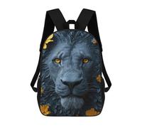 sinyumoney Blue Lion Mochilas Impresas En 3D 17inch Mochila Escolar Infantil Para Exteriores, Mochila Informal De Día, Bolsas De Viaje Informales Para Estudiantes De Secundaria