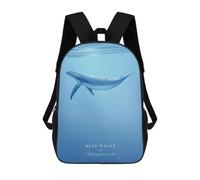 sinyumoney Blue Whale Mochila Escolar Para Niños Con Impresión 3D, Mochila Moderna Para Niños Y Niñas, Mochila Informal Para Estudiantes. 17inch