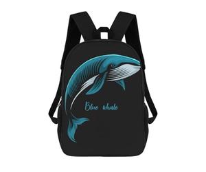 sinyumoney Blue Whale Mochila Ronaldo, Mochila Infantil, Mochila Escolar Para Estudiantes, Mochila Para Libros, Mochila Escolar Impresa En 3D Para Niños Y Niñas, 17inch