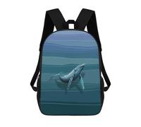 sinyumoney Blue Whale Mochilas Impresas En 3D Para Niños, Mochila Escolar, Mochila Informal Para Exteriores, Mochila Informal De Moda Para Niños, Lindas Bolsas De Viaje 17inch