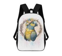 sinyumoney Blue Yellow Parrot Macaw Mochila Ligera Informal Para El Día A Día, Mochila Escolar Para Adolescentes, Chicas, Chicos, Mujeres Y Hombres 17inch