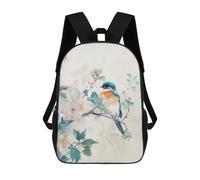 sinyumoney Bluebird on Branch with Flowers Mochila Escolar Infantil, Mochilas Impresas En 3D, Mochilas Escolares De Moda Para Niños De Primaria Y Secundaria 17inch