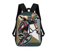 sinyumoney BMX WPAP POP ART Mochila Escolar Para Niñas Y Niños, Mochilas De Gran Capacidad, Mochilas Ligeras Para Niños Y Estudiantes 17inch